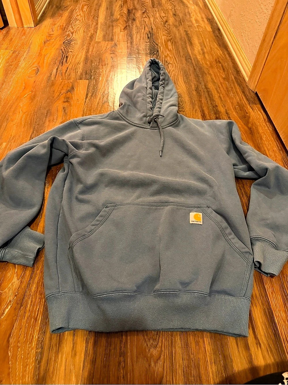 Carhartt Midweight Logo Hooded Sweatshirt Men's light blue